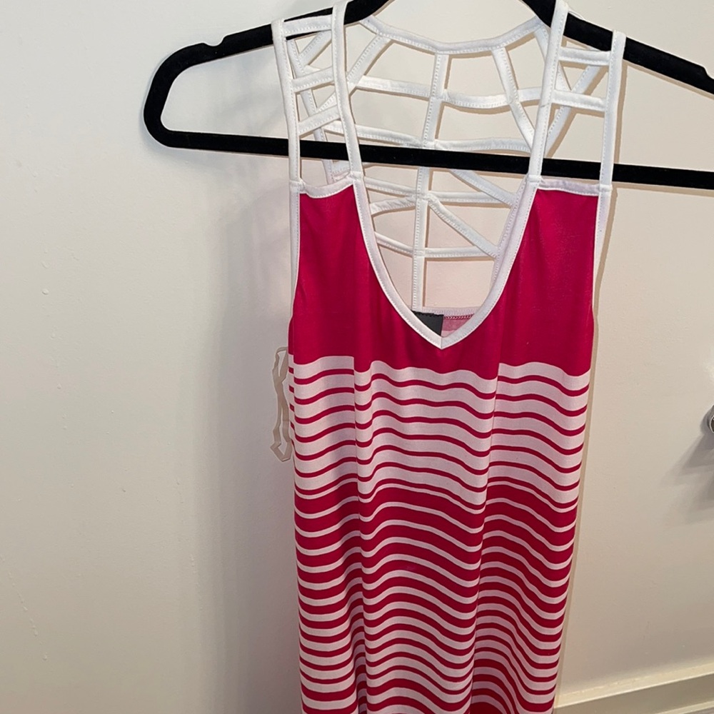 Dots Dress Size L Color Pink White